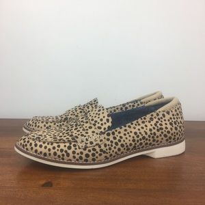 Dr Scholls Be Free Cypress Cheetah Penny Loafers Shoes Women’s Size 7.5M.